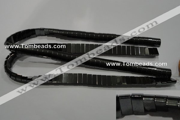 CHE254 15.5 inches 4*5*10mm hematite beads wholesale