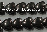 CHE257 15.5 inches 8*8mm heart hematite beads wholesale