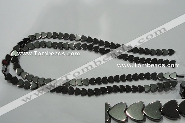 CHE268 15.5 inches 8*8mm heart hematite beads wholesale