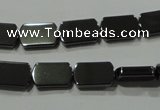 CHE291 15.5 inches 8*13mm rectangle hematite beads wholesale