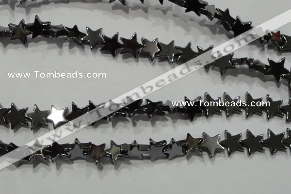 CHE295 15.5 inches 10mm star hematite beads wholesale