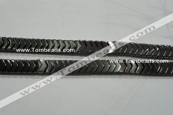 CHE297 15.5 inches 6*9mm hematite beads wholesale