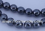 CHE33 16 inches 6mm faceted round hematite beads Wholesale