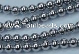 CHE424 15.5 inches 6mm round plated hematite beads wholesale