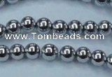 CHE426 15.5 inches 10mm round plated hematite beads wholesale