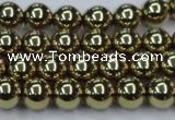 CHE435 15.5 inches 10mm round plated hematite beads wholesale