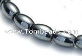 CHE50 15.5  inches 3*5mm rice shape hematite beads Wholesale