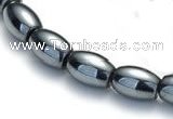 CHE55 15.5  inches 8*10mm rice shape hematite beads Wholesale