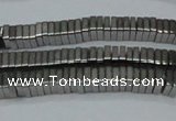 CHE569 15.5 inches 1*3*3mm square plated hematite beads wholesale