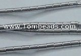 CHE594 15.5 inches 2*2.5mm tube plated hematite beads wholesale