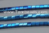 CHE605 15.5 inches 3*3mm cube plated hematite beads wholesale