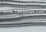 CHE650 15.5 inches 1*3mm tyre plated hematite beads wholesale