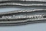 CHE651 15.5 inches 1*3mm tyre plated hematite beads wholesale