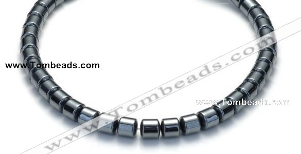 CHE66 15.5 inches 3mm column shape hematite beads Wholesale