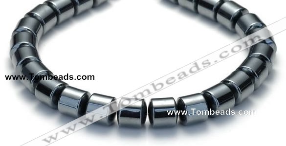 CHE69 15.5 inches 8mm column shape hematite beads Wholesale