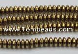 CHE729 15.5 inches 2*4mm rondelle plated hematite beads wholesale