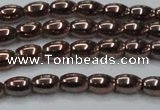 CHE742 15.5 inches 4*6mm rice plated hematite beads wholesale