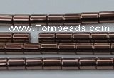 CHE747 15.5 inches 3*5mm tube plated hematite beads wholesale