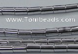 CHE748 15.5 inches 3*5mm tube plated hematite beads wholesale