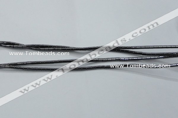 CHE755 15.5 inches 2*2.5mm tube hematite beads wholesale