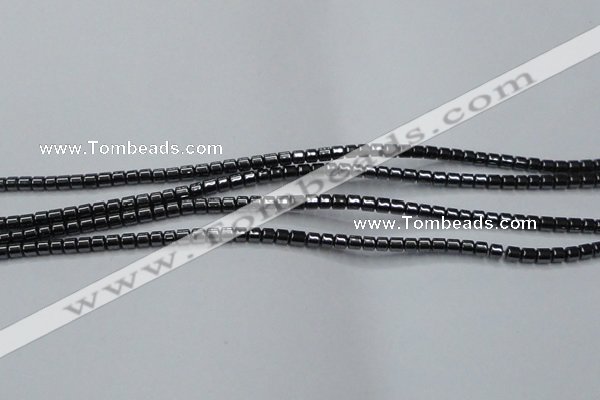 CHE772 15.5 inches 2*2mm drum hematite beads wholesale