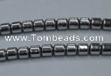 CHE774 15.5 inches 2*2mm drum plated hematite beads wholesale