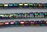 CHE780 15.5 inches 2*2mm drum plated hematite beads wholesale