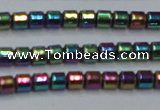 CHE780 15.5 inches 2*2mm drum plated hematite beads wholesale