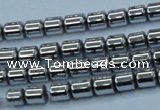 CHE786 15.5 inches 4*4.5mm drum plated hematite beads wholesale