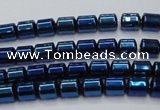 CHE791 15.5 inches 4*4.5mm drum plated hematite beads wholesale