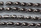 CHE802 15.5 inches 4*6mm rice plated hematite beads wholesale