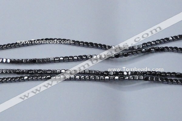 CHE817 15.5 inches 2*2mm dice hematite beads wholesale