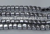 CHE850 15.5 inches 2*2mm dice platedhematite beads wholesale