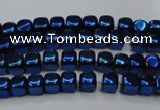 CHE851 15.5 inches 2*2mm dice platedhematite beads wholesale