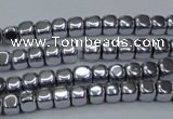 CHE858 15.5 inches 3*3mm dice platedhematite beads wholesale