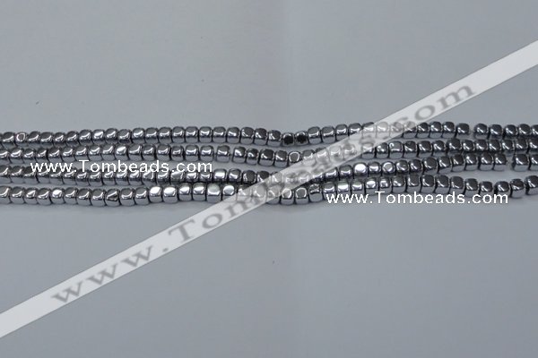 CHE858 15.5 inches 3*3mm dice platedhematite beads wholesale