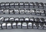 CHE866 15.5 inches 4*4mm dice platedhematite beads wholesale