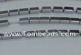 CHE954 15.5 inches 2*4mm cuboid plated hematite beads wholesale