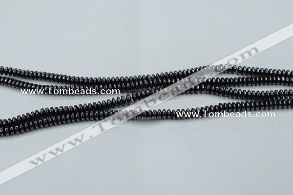 CHE961 15.5 inches 1.5*3mm rondelle hematite beads wholesale