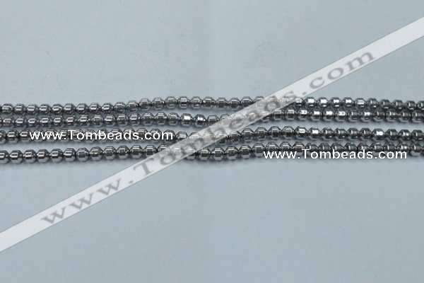 CHE972 15.5 inches 4*4mm plated hematite beads wholesale