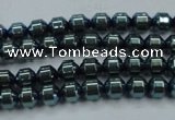 CHE976 15.5 inches 4*4mm plated hematite beads wholesale