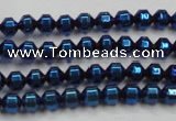 CHE977 15.5 inches 4*4mm plated hematite beads wholesale