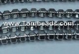 CHE981 15.5 inches 4*4mm plated hematite beads wholesale