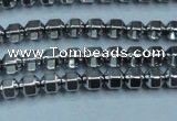 CHE981 15.5 inches 4*4mm plated hematite beads wholesale