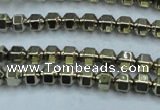 CHE982 15.5 inches 4*4mm plated hematite beads wholesale