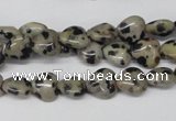 CHG03 15.5 inches 8*8mm heart dalmatian jasper beads wholesale