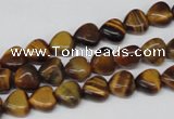 CHG05 15.5 inches 8*8mm heart yellow tiger eye beads wholesale