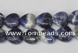 CHG11 15.5 inches 10*10mm heart sodalite gemstone beads wholesale