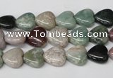 CHG17 15.5 inches 10*10mm heart Indian agate gemstone beads wholesale