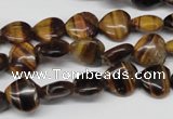 CHG20 15.5 inches 10*10mm heart yellow tiger eye beads wholesale